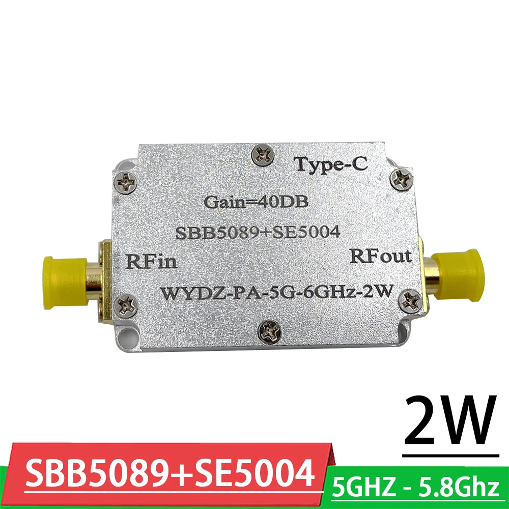 Высокомощный линейный Радиочастотный усилитель SBB5089 + SE5004 Φ-5,8G 2W, передача изображения FPV, сигнал передачи изображения, Type-c, для любительской...
Высокомощный линейный Радиочастотный усилитель SBB5089 + SE5004 Φ-5,8G 2W, передача изображения FPV, сигнал передачи изображения, Type-c, для любительской...