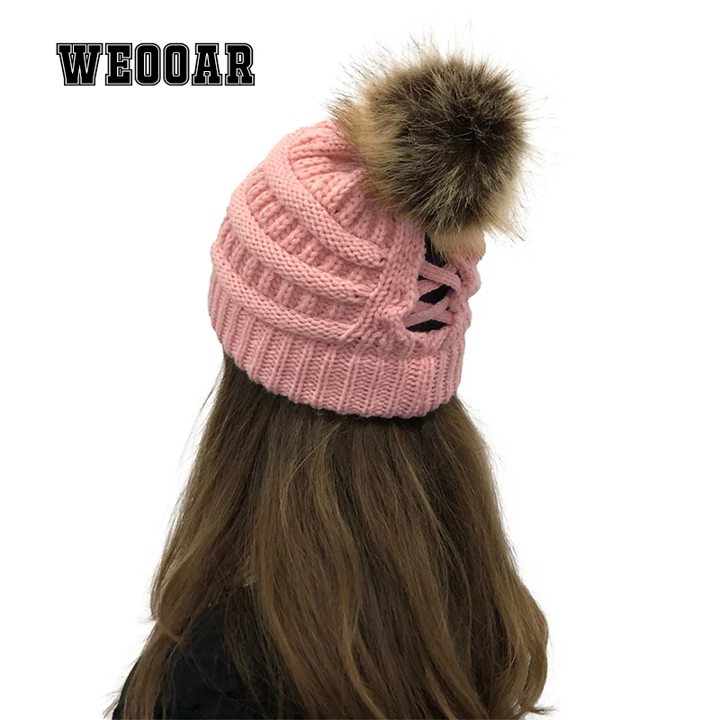WEOOAR Ponytail Knitted Pompom Hat for Women Skullies Beanies for Men Winter Hats 2021 Warm Soft Cap Female Bonnets Girl MZ186
WEOOAR Ponytail Knitted Pompom Hat for Women Skullies Beanies for Men Winter Hats 2021 Warm Soft Cap Female Bonnets Girl MZ186