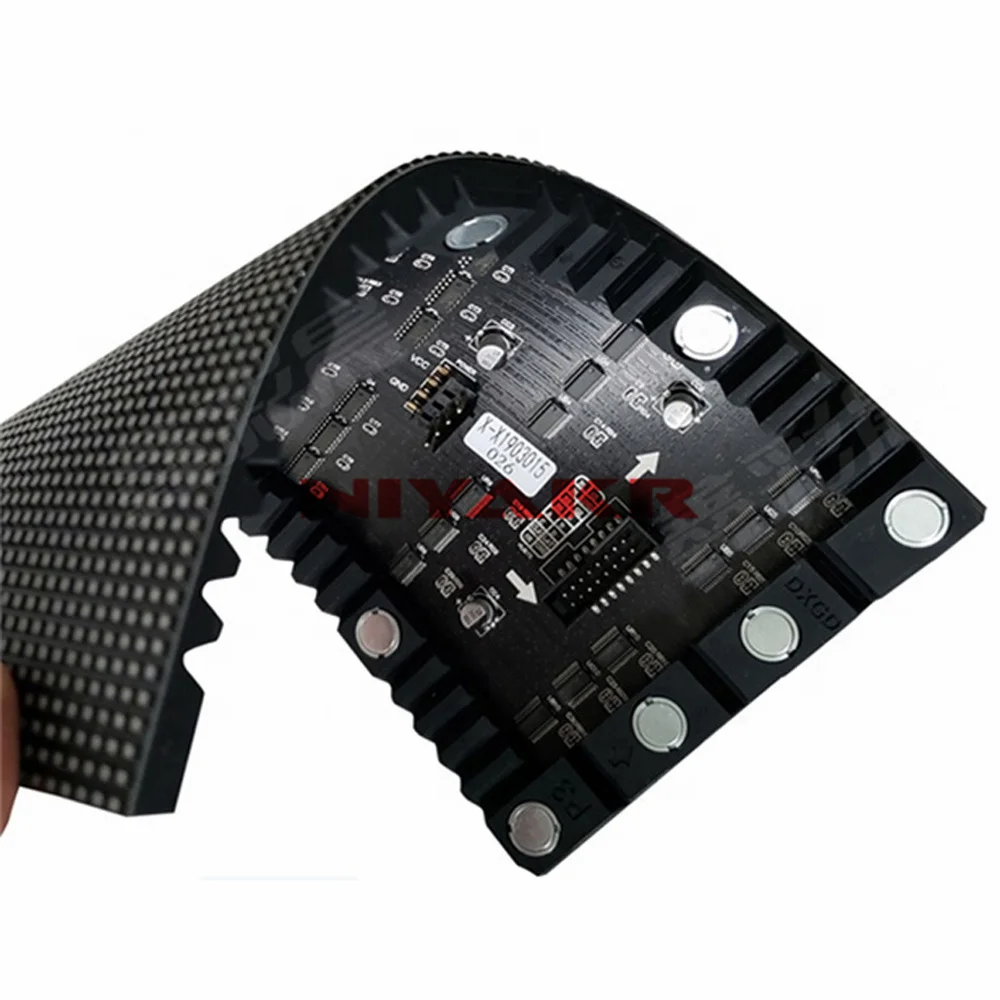 Гибкая комнатная RGB-панель SMD2121 P4 256x128 мм 64x32Dots мягкая Светодиодная панель