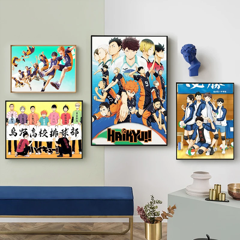 Art Wall Painting Classic Japanese Anime Haikyuu Poster Volleyball Boy Canvas Painting Bedroom Home Decor Picture Cuadros
Art Wall Painting Classic Japanese Anime Haikyuu Poster Volleyball Boy Canvas Painting Bedroom Home Decor Picture Cuadros
