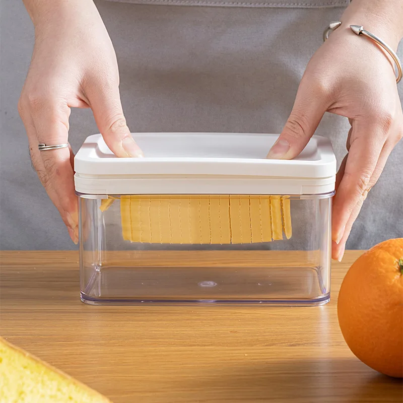 Butter cutter Box with lid Cheese cutting box Butter storage box Slicing and storing cheese box Fresh box kitchen accessories
Butter cutter Box with lid Cheese cutting box Butter storage box Slicing and storing cheese box Fresh box kitchen accessories