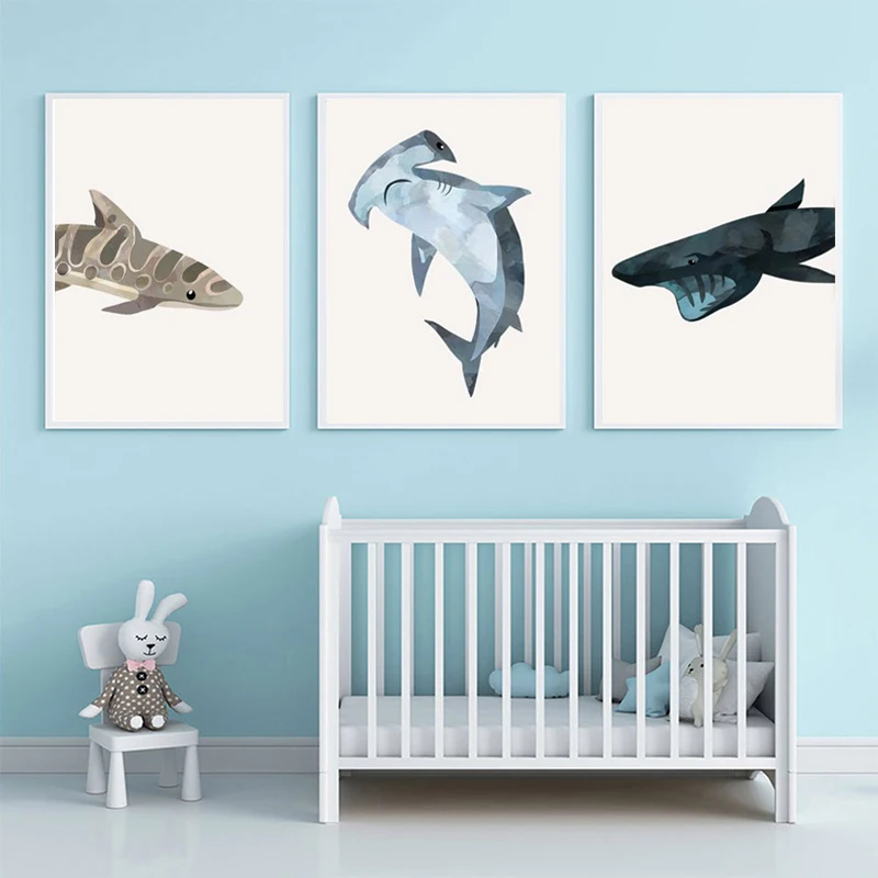 Cartoon Animal Wall Poster Art Shark Posters and Prints Kindergarten Picture Nursery Wall Art for Children's Room Decoration
Cartoon Animal Wall Poster Art Shark Posters and Prints Kindergarten Picture Nursery Wall Art for Children's Room Decoration
