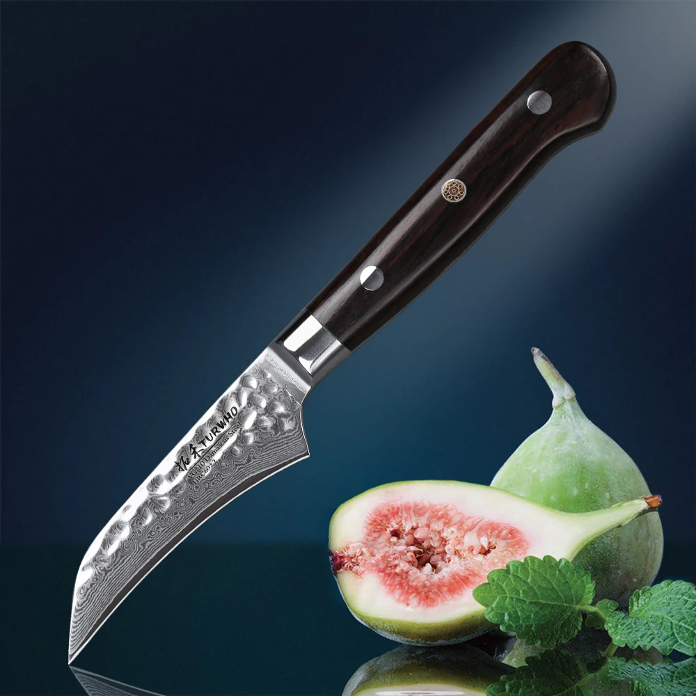 TURHWO 3.5 inch Paring Knife Stainless Steel Damascus Kitchen Knife Sharp Vegetables Fruits Knife Pro Cooking Tool Ebony Handle
TURHWO 3.5 inch Paring Knife Stainless Steel Damascus Kitchen Knife Sharp Vegetables Fruits Knife Pro Cooking Tool Ebony Handle