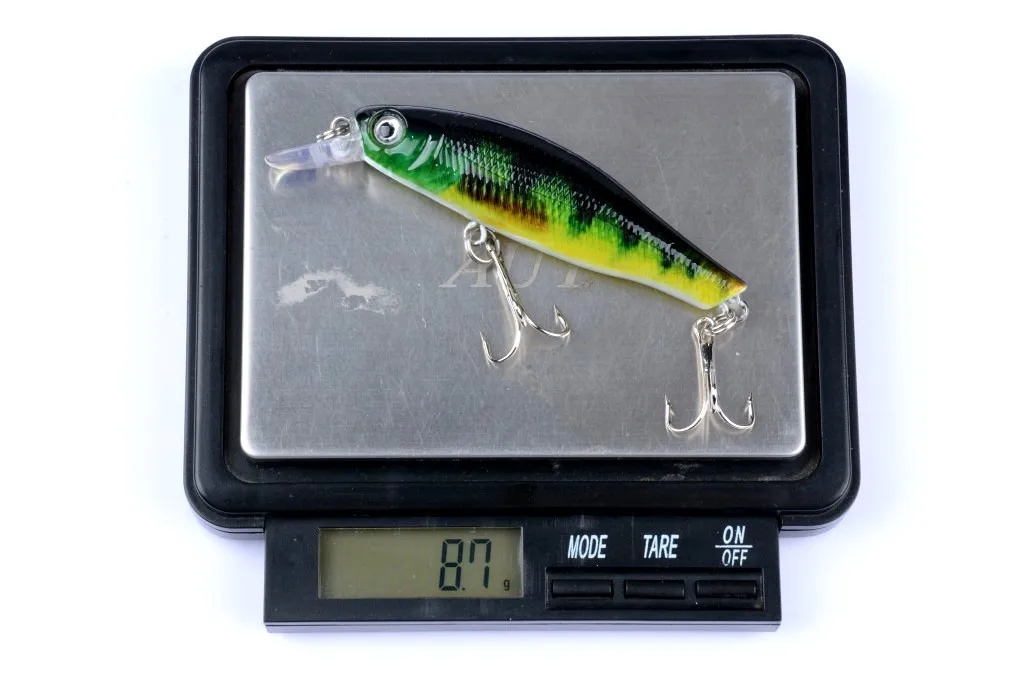 Fishing Lures Colorful Painting Bionic Skin 8.5cm/8.7g Minnow Hard Bait 3D Eyes Wobblers Artificial Baits Isca Pesca Fish Tackle | Спорт и