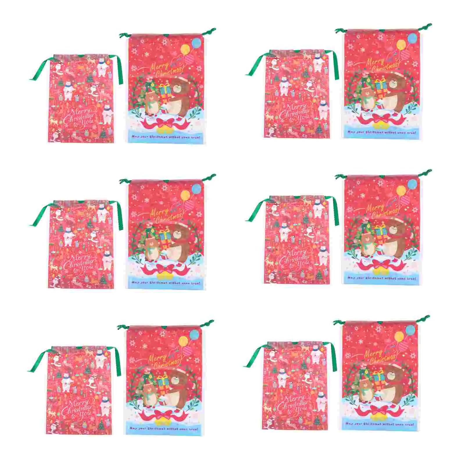 12Pcs Christmas Gift Bags Drawstring Pouch Wrapping Bags Biscuit Storage Pouch
12Pcs Christmas Gift Bags Drawstring Pouch Wrapping Bags Biscuit Storage Pouch