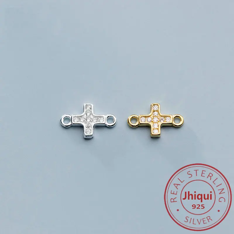 925 Sterling Silver Zircon Cross Connectors Clasps&Hooks for DIY Jewelry Making Jewelry Finding Accessories
925 Sterling Silver Zircon Cross Connectors Clasps&Hooks for DIY Jewelry Making Jewelry Finding Accessories