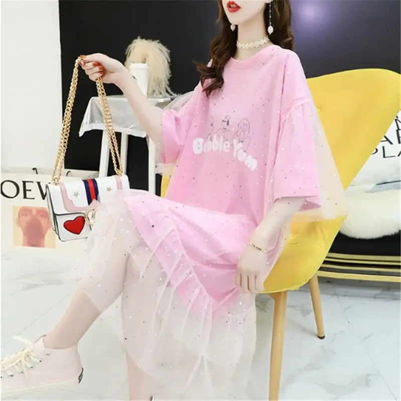 2021 Summer Ladies Fairy Mid-length Dress Women Korean Loose Short-sleeved T-shirt Skirt
2021 Summer Ladies Fairy Mid-length Dress Women Korean Loose Short-sleeved T-shirt Skirt