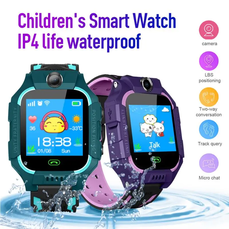 Детские Смарт-часы с камерой защитой от потери водонепроницаемым определением