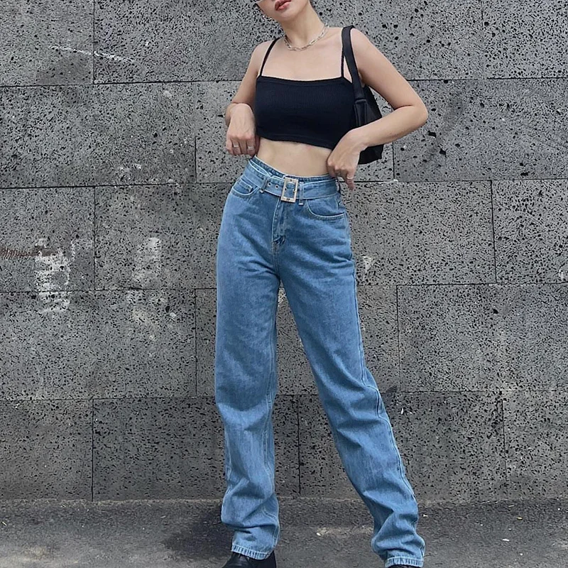 Rockmore Baggy Straight Jeans With Belt For Women High Waist Wide Leg Denim Trousers Femme Casual Y2K E Girl Jean Pants Korean
Rockmore Baggy Straight Jeans With Belt For Women High Waist Wide Leg Denim Trousers Femme Casual Y2K E Girl Jean Pants Korean