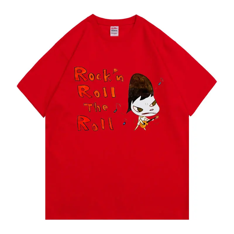 Men Women Cotton Short Sleeve T Shirt Garment Japanese Anime Print Yoshitomo Nara Roll Harajuku
Men Women Cotton Short Sleeve T Shirt Garment Japanese Anime Print Yoshitomo Nara Roll Harajuku