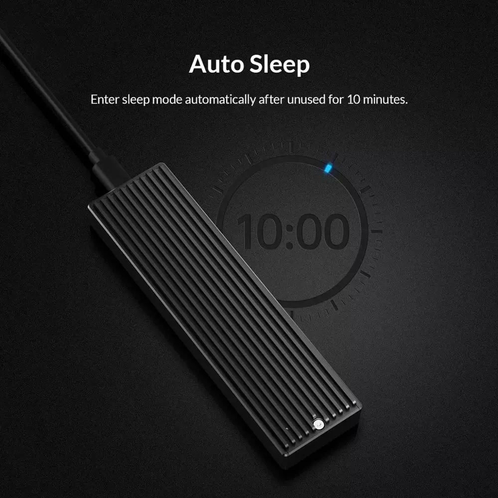 SSD Case M.2 NGFF Type C Hard Drive Tool-Free Case Aluminum Alloy External Hard Drive Enclosure NGFF SSD Enclosure Adapter
SSD Case M.2 NGFF Type C Hard Drive Tool-Free Case Aluminum Alloy External Hard Drive Enclosure NGFF SSD Enclosure Adapter