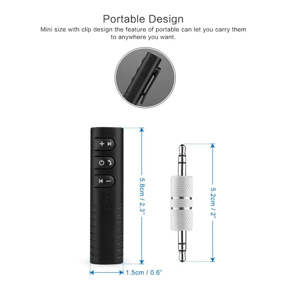 Small Size Car AUX 3.5mm Jack Receiver Handsfree Call Adapter Car Transmitter Music Receivers
Small Size Car AUX 3.5mm Jack Receiver Handsfree Call Adapter Car Transmitter Music Receivers