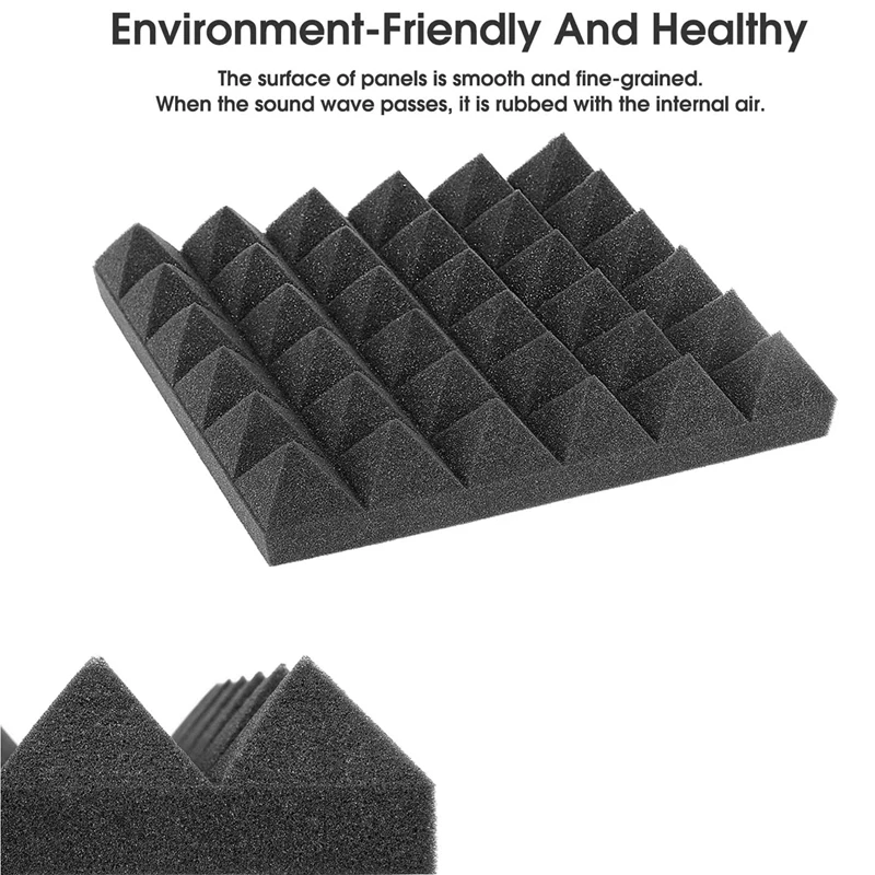 24Pcs 30X30X5CM Sound Insulation Cotton Sound Insulation Foam Sound Insulation Foam