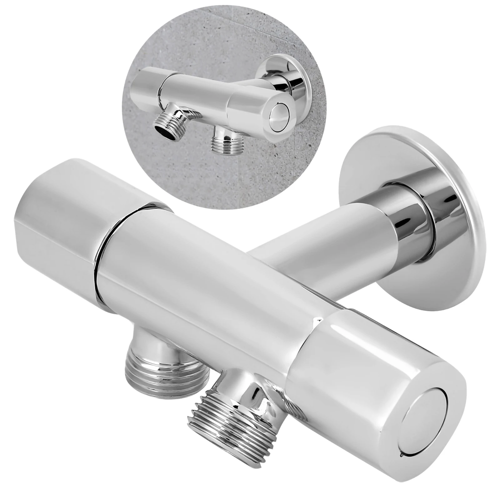 3-Way Angle Valve Wall Mounted 1 Inlet 2 Outlet Water Diverter Valve Water Distribution Valve Splitter for Bathroom Restroom
3-Way Angle Valve Wall Mounted 1 Inlet 2 Outlet Water Diverter Valve Water Distribution Valve Splitter for Bathroom Restroom
