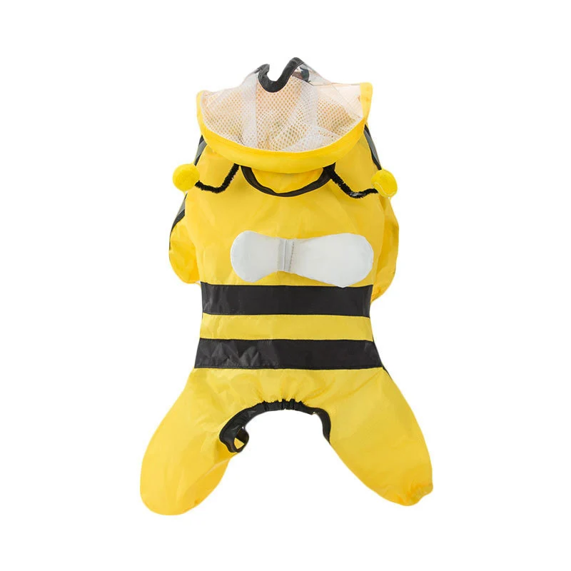 Pet Dog Raincoat Hooded Reflective Small Dog Rain Little Bee Coat Waterproof Dogs Soft Breathable Mesh Dog Clothes Sets 
Pet Dog Raincoat Hooded Reflective Small Dog Rain Little Bee Coat Waterproof Dogs Soft Breathable Mesh Dog Clothes Sets