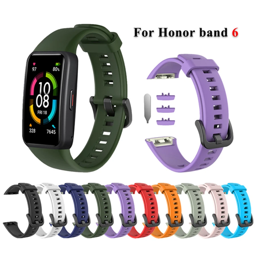 Silicone band For Huawei Honor Band 6 Smart Watch Strap Wristband Replacement Sport Bracelet Band accessories for honor band 6
Silicone band For Huawei Honor Band 6 Smart Watch Strap Wristband Replacement Sport Bracelet Band accessories for honor band 6