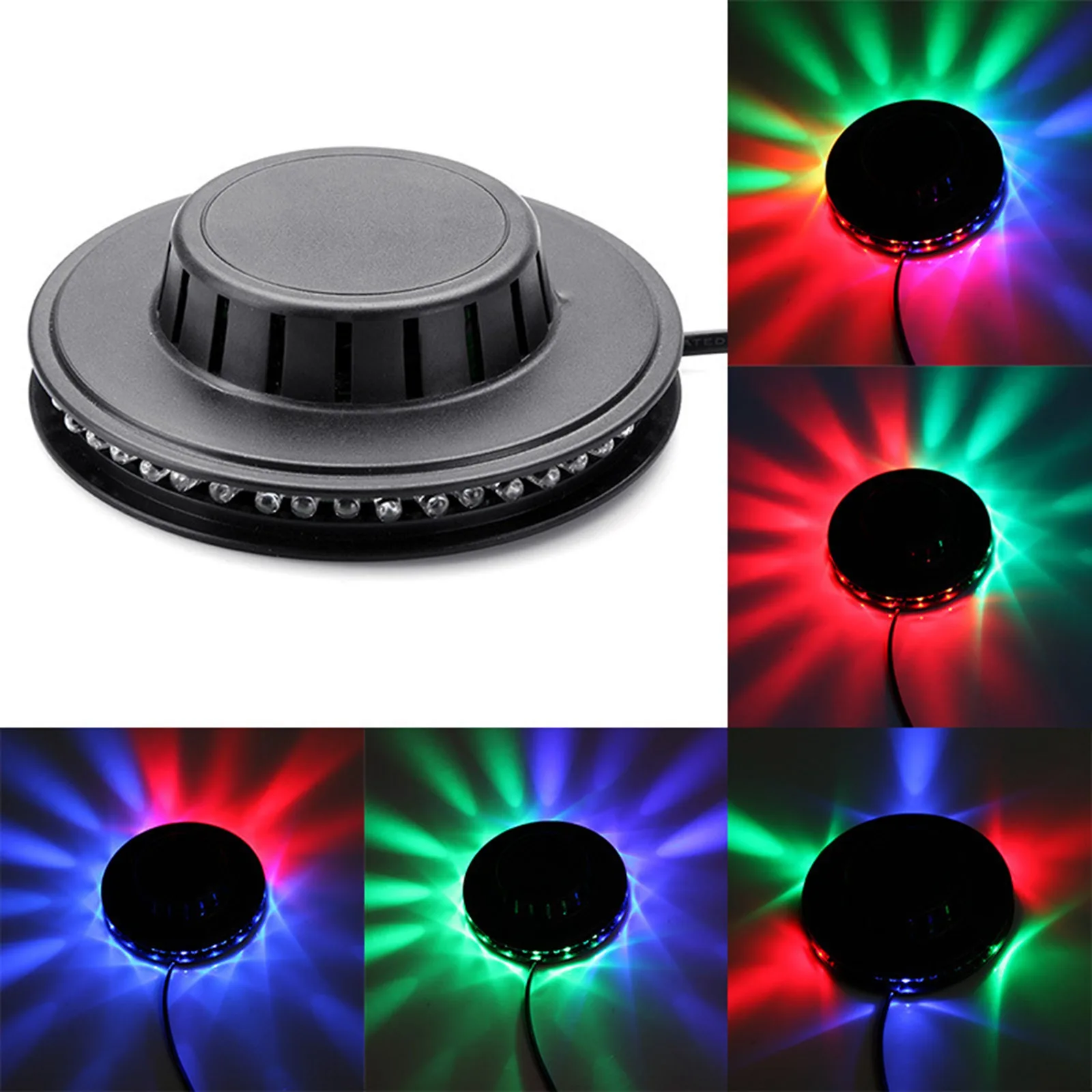 

Mini 48 LEDs 5W RGB Sunflower Laser Projector Lighting Disco Stage Light Bar DJ Sound Background Wall Light Christmas Party Lamp