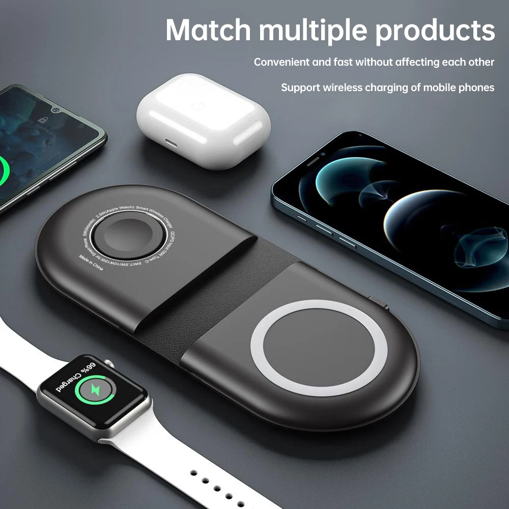 Charger 3 in 1 Folding Magnetic 15W Wireless Fast Charge for Android iPhone iWatch Airpods Smart Fast Response Charger
Charger 3 in 1 Folding Magnetic 15W Wireless Fast Charge for Android iPhone iWatch Airpods Smart Fast Response Charger