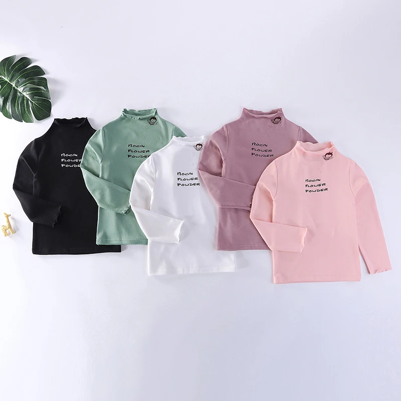 Children T-shirts Long Sleeve Spring Autumn for Girls High Collar Tees Tops Kids Undershirt Inner Wear Outfit Sweatshirt Soft
Children T-shirts Long Sleeve Spring Autumn for Girls High Collar Tees Tops Kids Undershirt Inner Wear Outfit Sweatshirt Soft