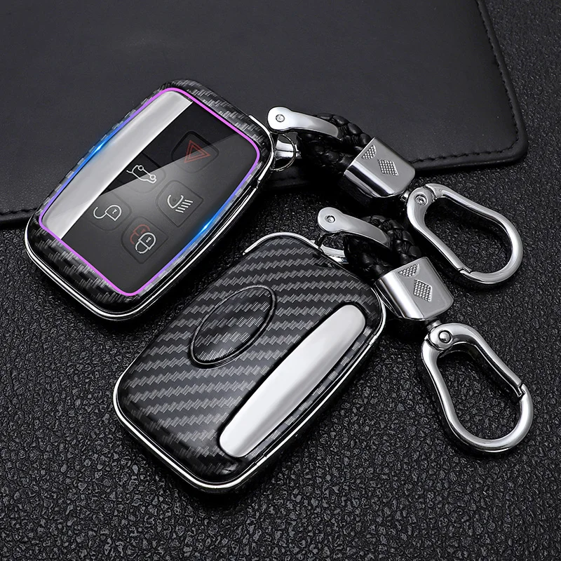 

Car Key Case Cover For Land Rover A9 Range Rover Sport Evoque Freelander 2 Jaguar XE XJ XJL XF C-X16 V12 Guitar F X Typ Keychain