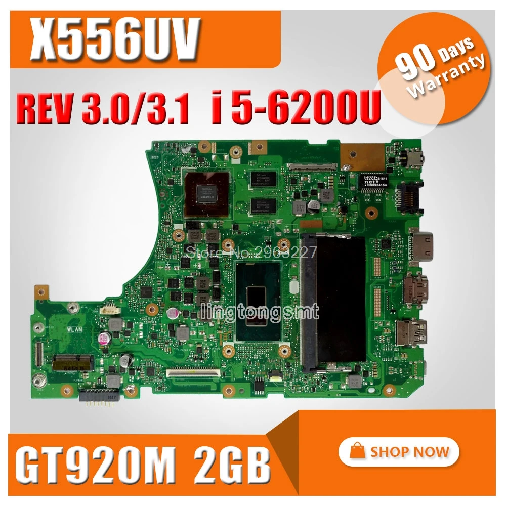 X556UV материнская плата REV: 3,1/3,0 I5-6200/6198U GT920M 2 ГБ для For Asus X556U X556UR материнская плата для ноутбука X556UV материнская плата X556UV материнская плата
X556UV материнская плата REV: 3,1/3,0 I5-6200/6198U GT920M 2 ГБ для For Asus X556U X556UR материнская плата для ноутбука X556UV материнская плата X556UV материнская плата