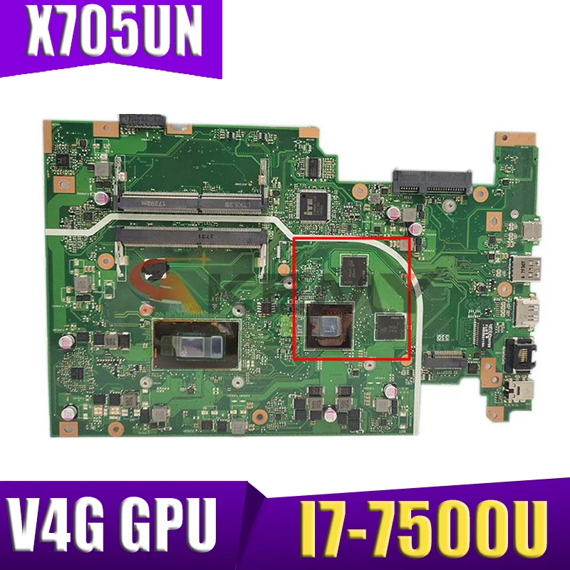 Материнская плата для ноутбука X705UN MB I7-7500U V4G GPU X705UVR X705UV X705UB X705UD X705UDR X705UN X705U
Материнская плата для ноутбука X705UN MB I7-7500U V4G GPU X705UVR X705UV X705UB X705UD X705UDR X705UN X705U
