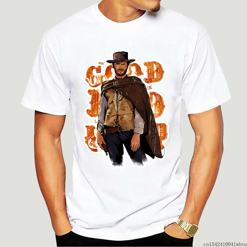 

Clint Eastwood Clinteastwood Clint Eastwood Western Mens T-Shirt Unisex Summer Trend Lycra Soft Casual O-neck Size M-5XL