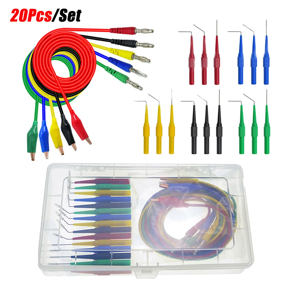 2021New 100cm 20pcs/set 30V /1A SG Test Tool Aid 23500 Back Probe Kit Identified Probe for Automotive
2021New 100cm 20pcs/set 30V /1A SG Test Tool Aid 23500 Back Probe Kit Identified Probe for Automotive