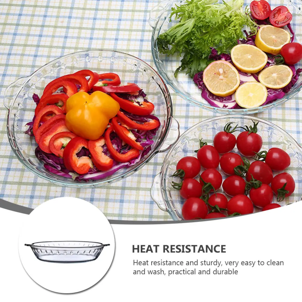 1Pc Microwave Glass Plate Baked Rice Fish Dish Food Serving Bowl Glass Tray
1Pc Microwave Glass Plate Baked Rice Fish Dish Food Serving Bowl Glass Tray
