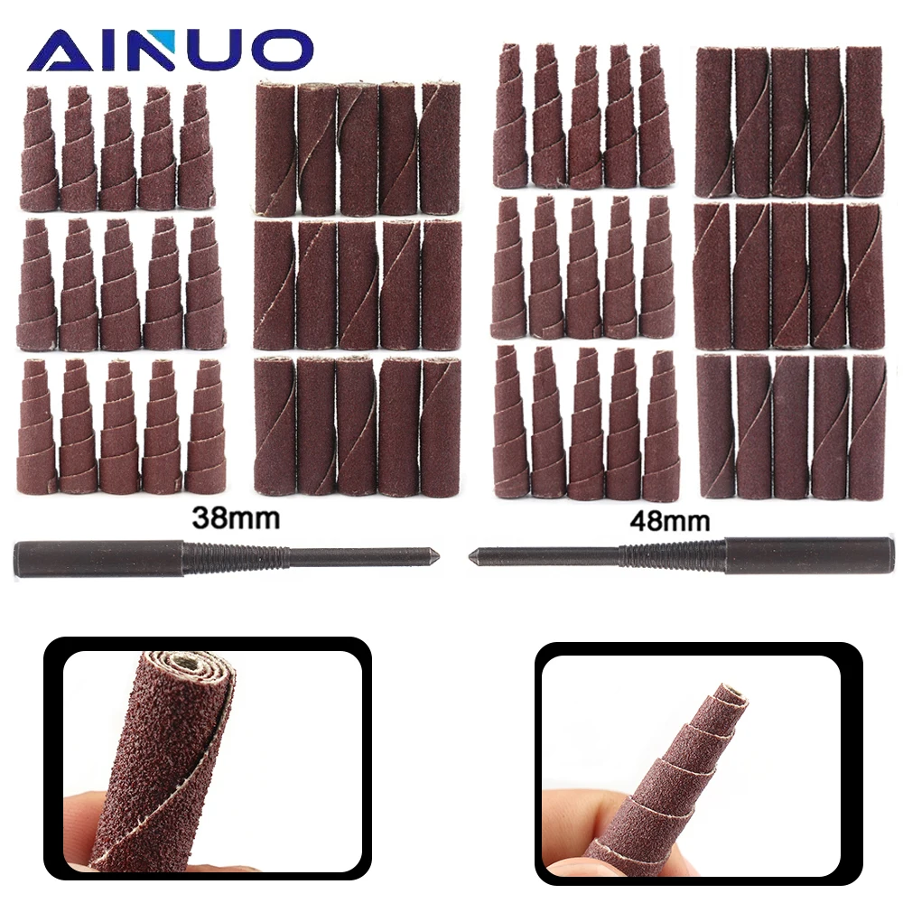 38mm 48mm Abrasive Sandpaper Grinding Head Metal Derusting Polishing Grinding Wheel For Rotary Tools with Shank
38mm 48mm Abrasive Sandpaper Grinding Head Metal Derusting Polishing Grinding Wheel For Rotary Tools with Shank