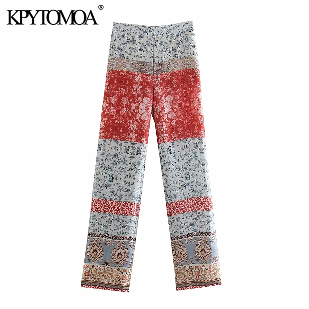 KPYTOMOA Women 2021 Fashion Side Pockets Printed Pants Vintage High Elastic Waist Female Trousers Mujer
KPYTOMOA Women 2021 Fashion Side Pockets Printed Pants Vintage High Elastic Waist Female Trousers Mujer