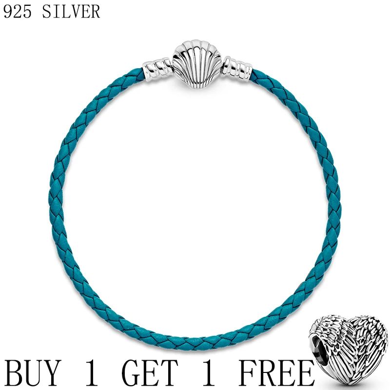 New Arrivals Ocean Series S925 Sliver Color Shell Leather Bracelet Fit Original femme Jewelry For Women Gift
New Arrivals Ocean Series S925 Sliver Color Shell Leather Bracelet Fit Original femme Jewelry For Women Gift