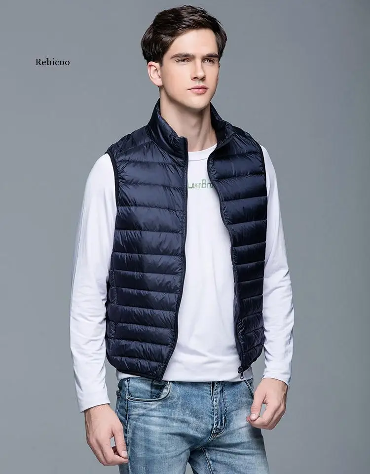 Spring Man Duck Down Vest Ultra Light Jackets Men Fashion Sleeveless Outerwear Coat Autumn Winter Coat 90% White Duck Down
Spring Man Duck Down Vest Ultra Light Jackets Men Fashion Sleeveless Outerwear Coat Autumn Winter Coat 90% White Duck Down