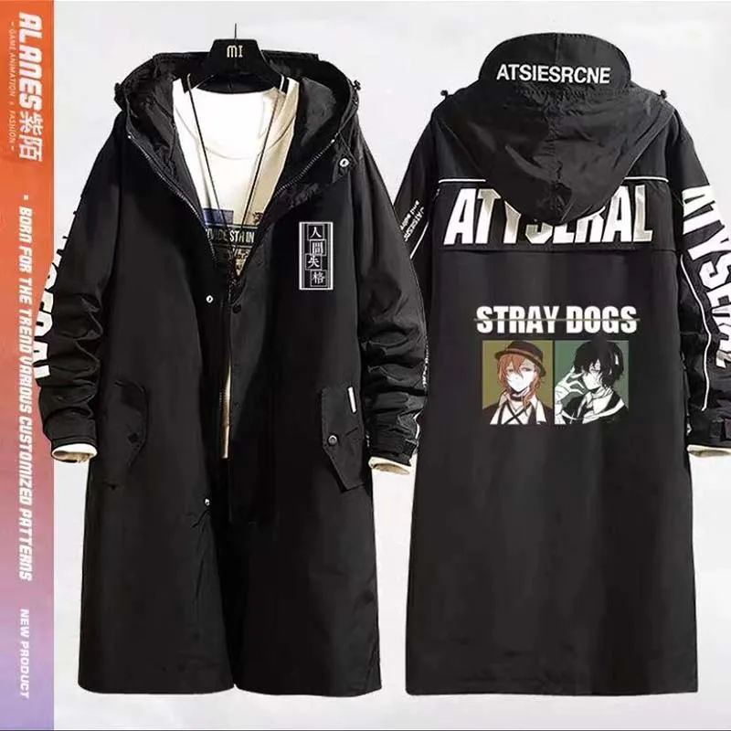 

Anime Bungo Stray Dogs Nakajima Atsushi Cosplay Costume Long Trench Fashion Coat Jacket Autumn And Winter Casual Windbreaker New