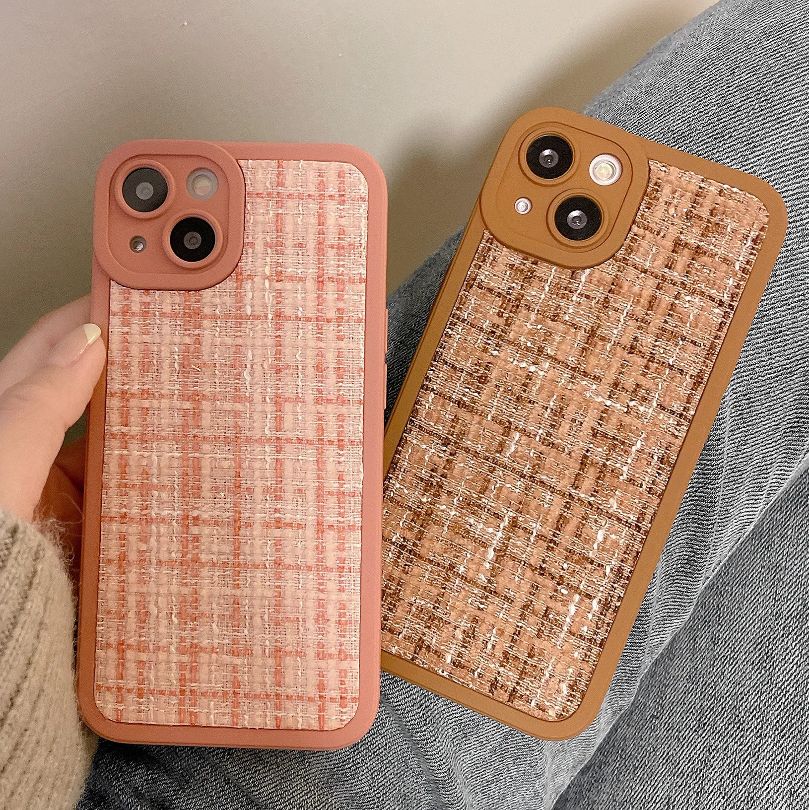 Original Splicing Cloth Case For iPhone 13 12 Pro Max 11 X XS XR Warm Vintage Thin Retro Camera Protection Soft Back Cover
Original Splicing Cloth Case For iPhone 13 12 Pro Max 11 X XS XR Warm Vintage Thin Retro Camera Protection Soft Back Cover