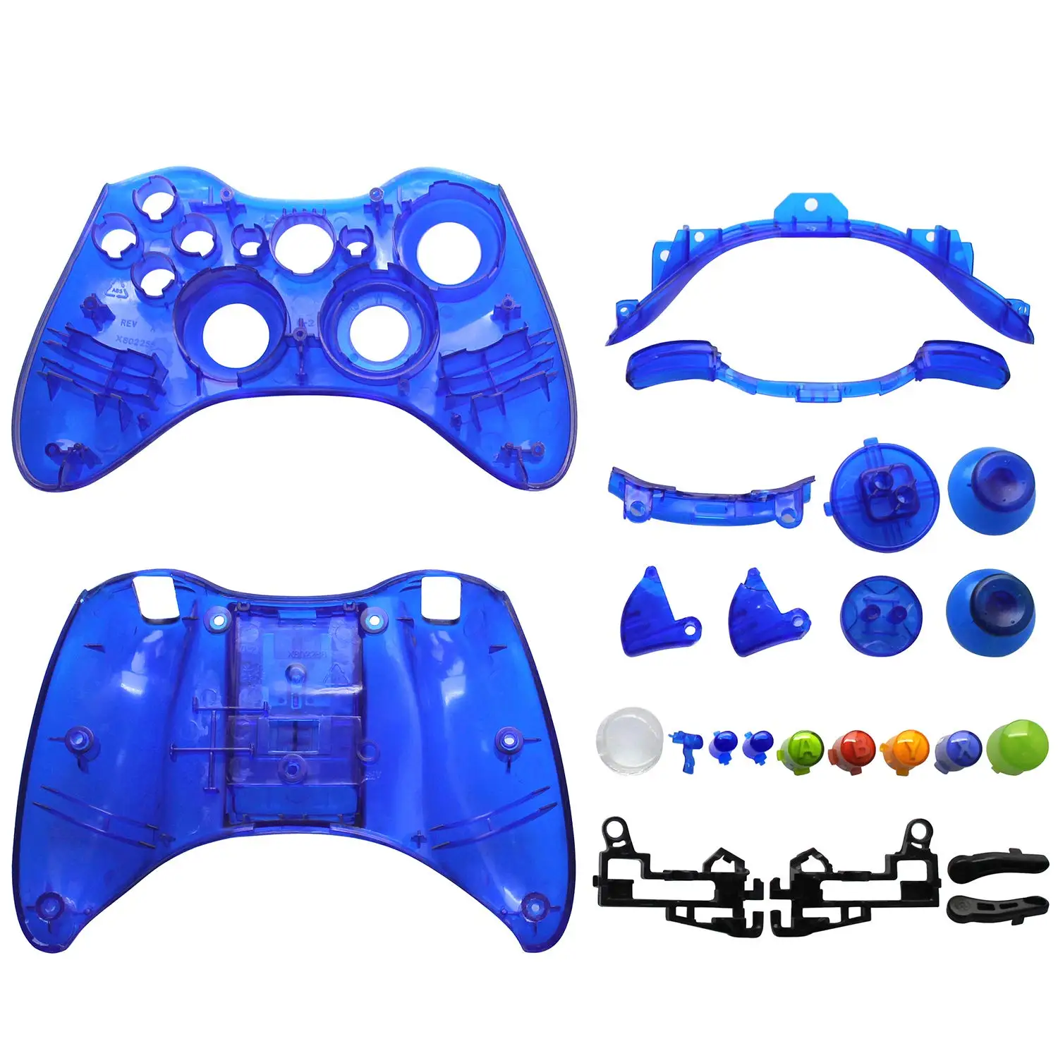 

Replacement Full Set Housing Case Cover Shell & Buttons Kit Replacement For Microsoft Xbox 360 Wireless Controller Gamepad