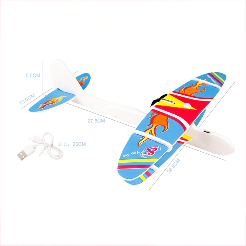 2019 DIY Foam Electric Airplane Hand Throwing Airplane Durable Capacitor Glider Plane Model Educational Toy For Children gifts 
2019 DIY Foam Electric Airplane Hand Throwing Airplane Durable Capacitor Glider Plane Model Educational Toy For Children gifts