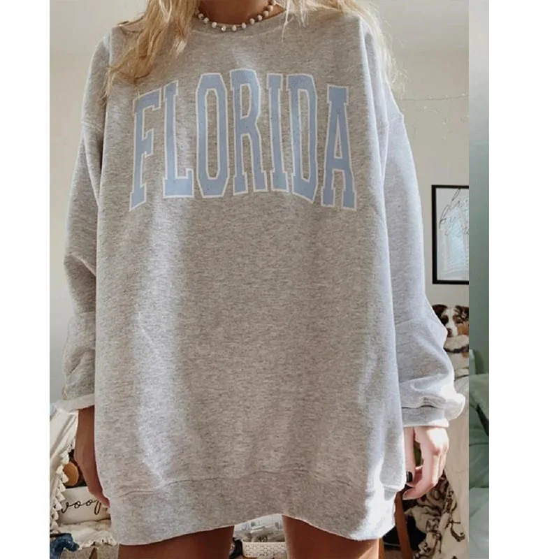 Gray Yellow Letter Printing Sweatshirt Women Oversized O Neck Brand Design Streetwear Loose Long Sleeve Pullover Fashion Tops 
Gray Yellow Letter Printing Sweatshirt Women Oversized O Neck Brand Design Streetwear Loose Long Sleeve Pullover Fashion Tops