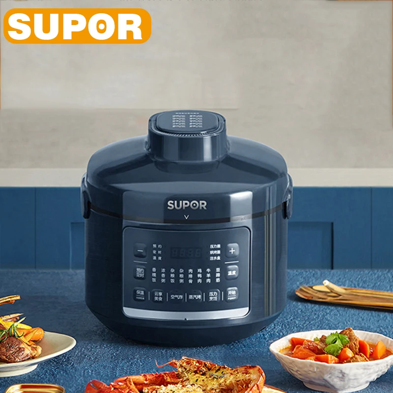 SUPOR Electric Pressure Cooker 5L Capacity Double Cover Multifunction Rice Cooker Smart Touch Home Kitchen Appliance 50FB8093
SUPOR Electric Pressure Cooker 5L Capacity Double Cover Multifunction Rice Cooker Smart Touch Home Kitchen Appliance 50FB8093