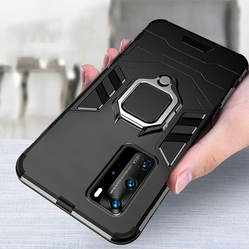 Магнитный автомобильный чехол для Huawei P40 Pro + P30 Lite P20 P Smart Z чехол-бампер из ТПУ