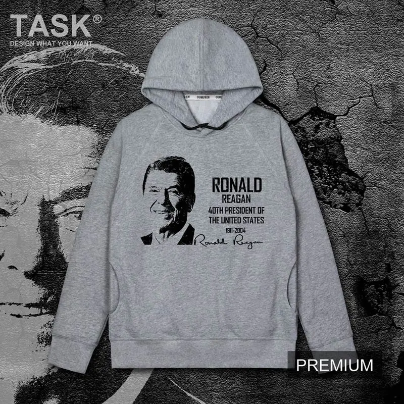 Celebrity Ronald Wilson Reagan America president Speaker Clothing casual cotton harajuku hooded sweater mens hoodie sweatshirt
Celebrity Ronald Wilson Reagan America president Speaker Clothing casual cotton harajuku hooded sweater mens hoodie sweatshirt