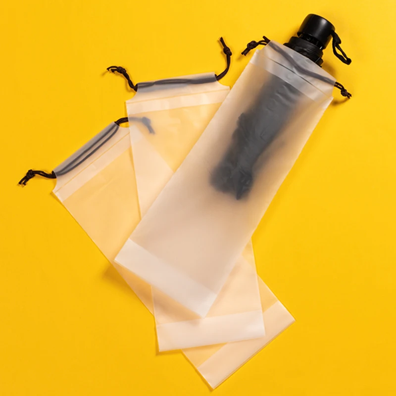 1/2/5Pcs Matte Translucent Plastic Bag Umbrella Storage Bag Reusable Portable Umbrella Drawstring Storage Cover Home Storage
1/2/5Pcs Matte Translucent Plastic Bag Umbrella Storage Bag Reusable Portable Umbrella Drawstring Storage Cover Home Storage