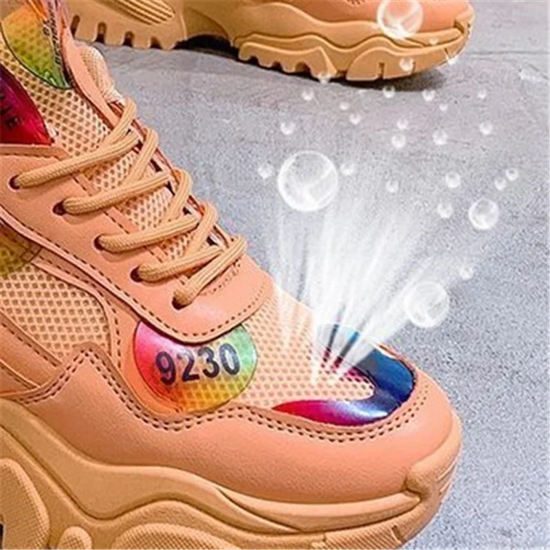 Women Casual Lace up Sneakers Woman Spring Autumn Mesh breathable Chunky Sneakers Fashion Dad Shoes Ladies Platform Footwear
Women Casual Lace up Sneakers Woman Spring Autumn Mesh breathable Chunky Sneakers Fashion Dad Shoes Ladies Platform Footwear