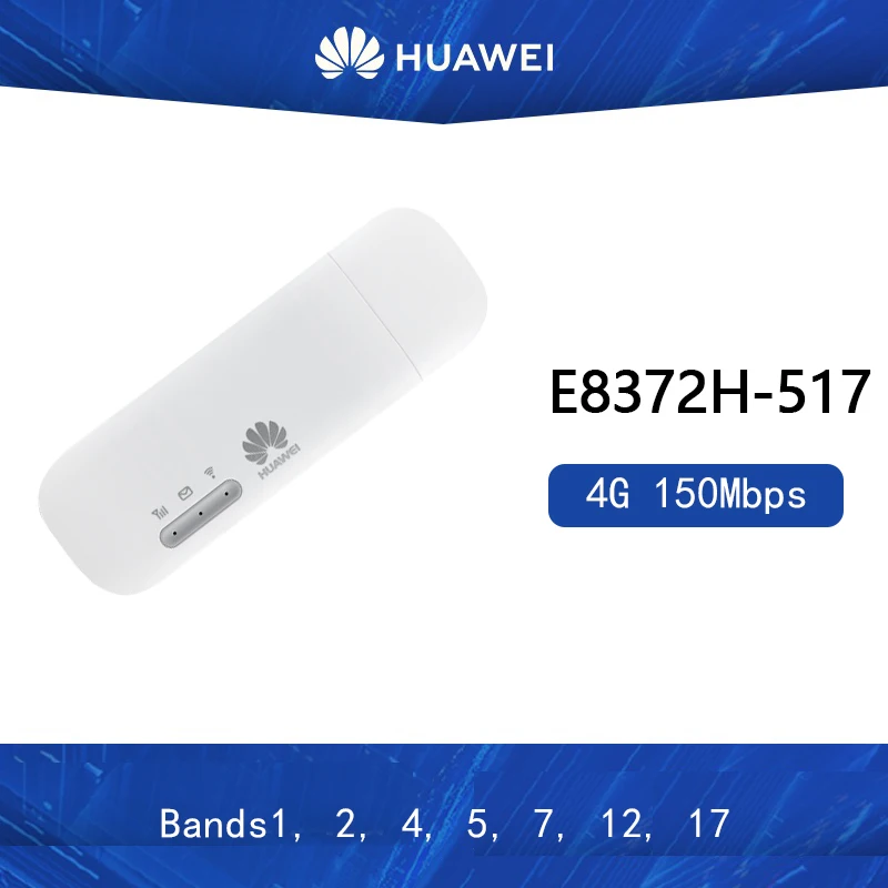 Разблокированная Североамериканская версия Huawei E8372 E8372h 517 4G FDD Band B1/B2/B4/B5/B12/B17