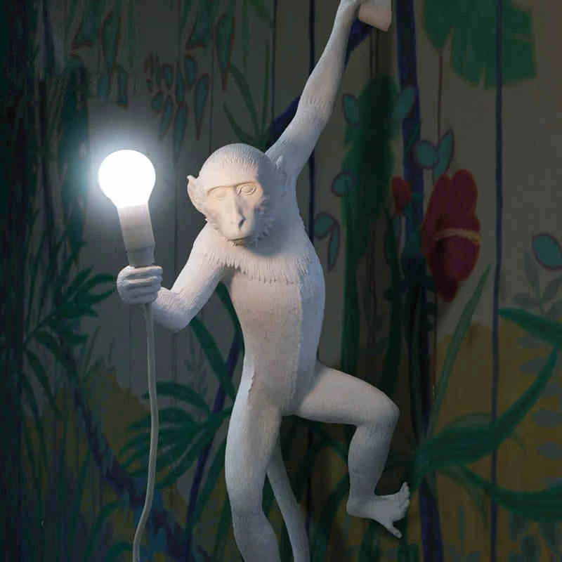 Nordic Resin Black White Gold Monkey Wall Lamp for Living Room Lamps Parlor Study Room Led Lights Lustre Wall Sconce Lighting
Nordic Resin Black White Gold Monkey Wall Lamp for Living Room Lamps Parlor Study Room Led Lights Lustre Wall Sconce Lighting