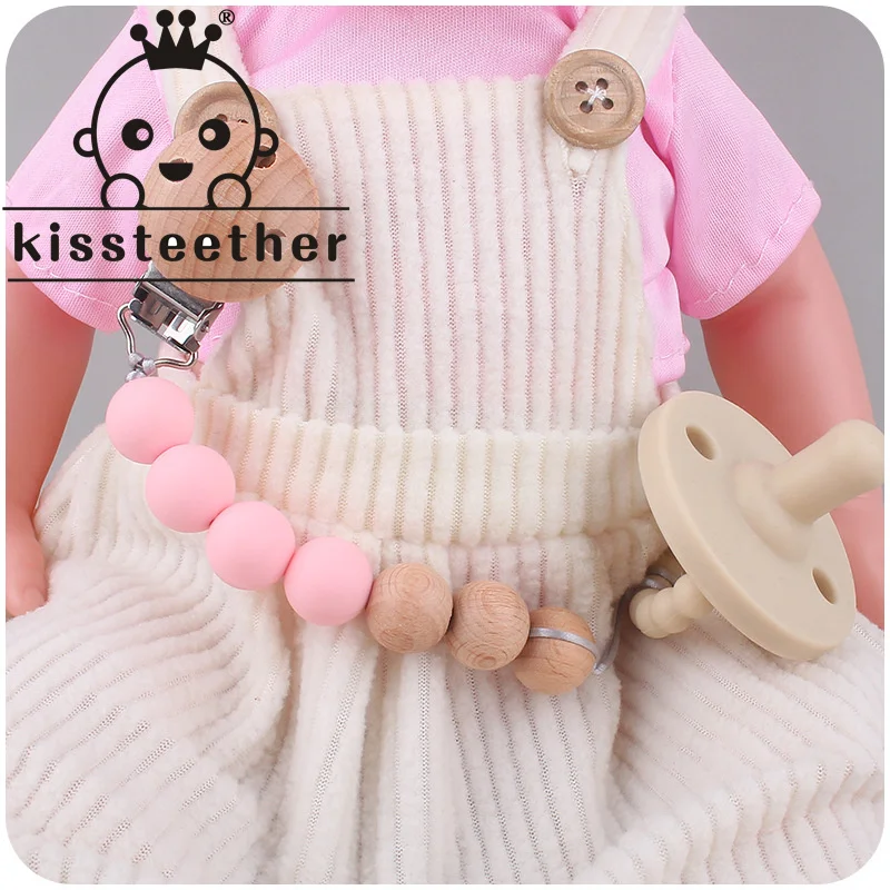 Kissteether New Baby Products Beech Wood Round Hole Clip Pacifier Chain To Soothe Baby Silicone Beech Beads Pacifier Chain Toy
Kissteether New Baby Products Beech Wood Round Hole Clip Pacifier Chain To Soothe Baby Silicone Beech Beads Pacifier Chain Toy