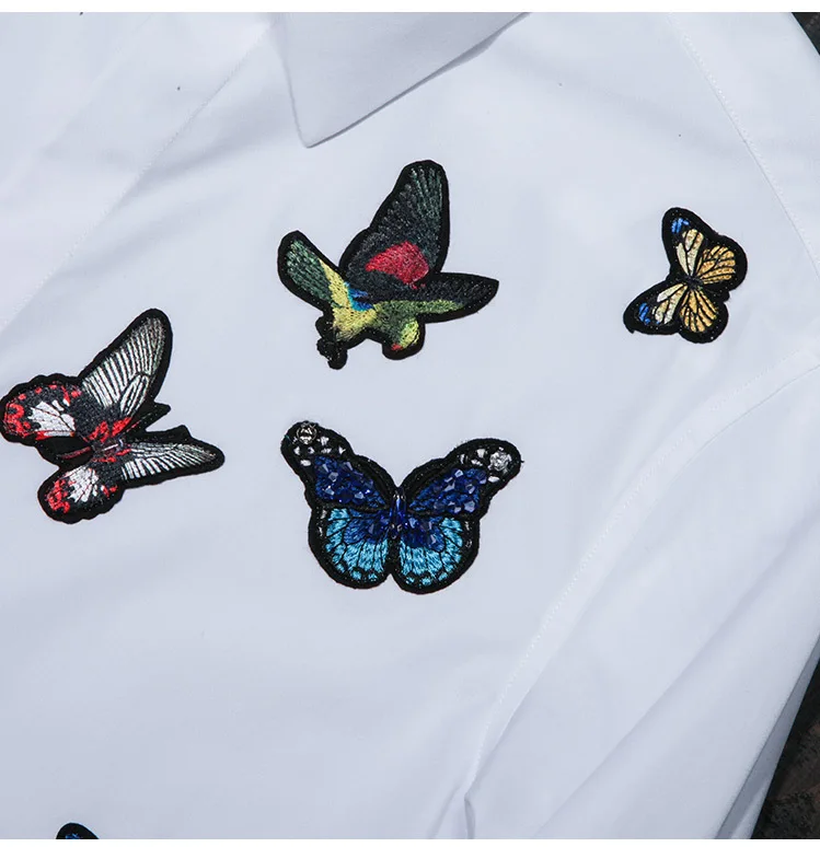 Men Shirt Luxury Unique Embroider Badge Design Mens Shirts Fashion Butterfly Long Sleeve Slim Fit Shirt Man Casual Shirts
Men Shirt Luxury Unique Embroider Badge Design Mens Shirts Fashion Butterfly Long Sleeve Slim Fit Shirt Man Casual Shirts