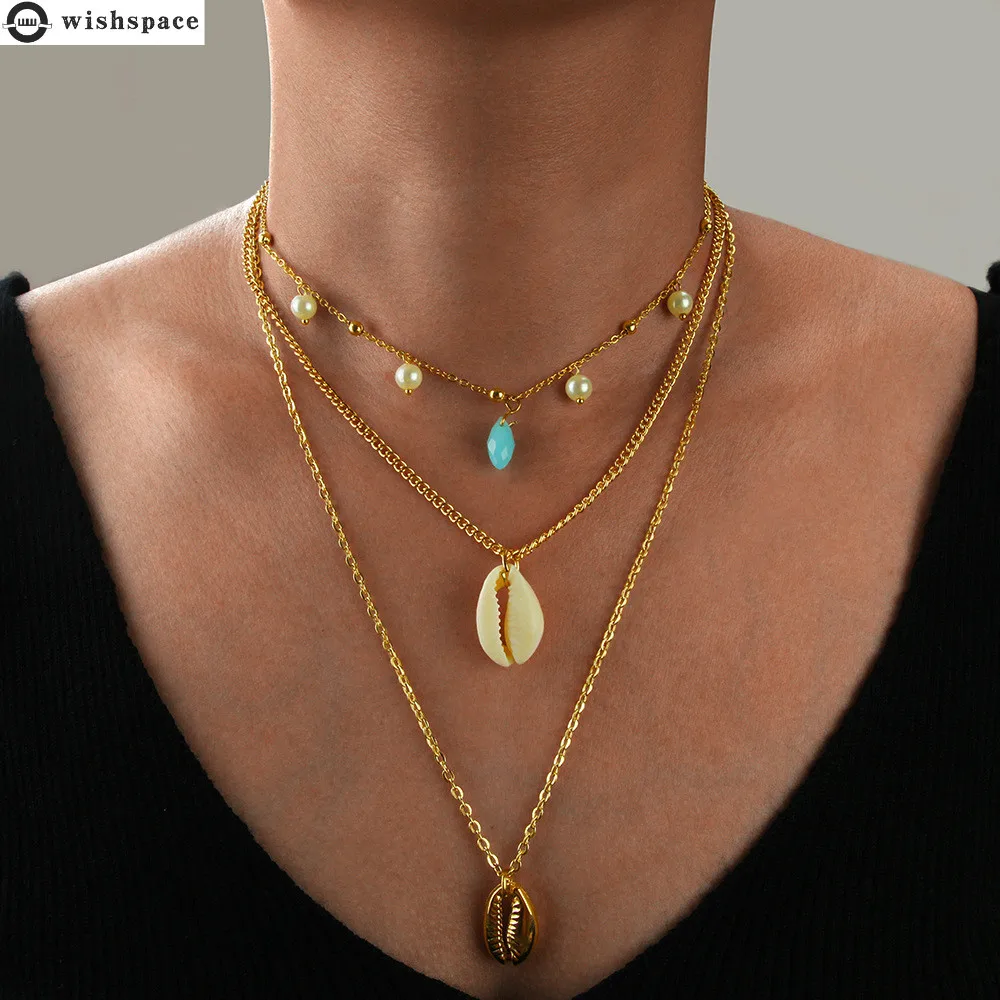 The new popular Bohemian personality joker multilayer shells alloy pendant necklace women act the role ofing is tasted
The new popular Bohemian personality joker multilayer shells alloy pendant necklace women act the role ofing is tasted