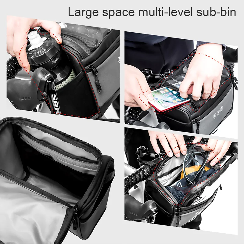 3.5L Bicycle Bag Waterproof Front Reflective Tube Bike Bag Large Capacity Touch Screen Handlebar Bag Front Frame Trunk Pannier
3.5L Bicycle Bag Waterproof Front Reflective Tube Bike Bag Large Capacity Touch Screen Handlebar Bag Front Frame Trunk Pannier
