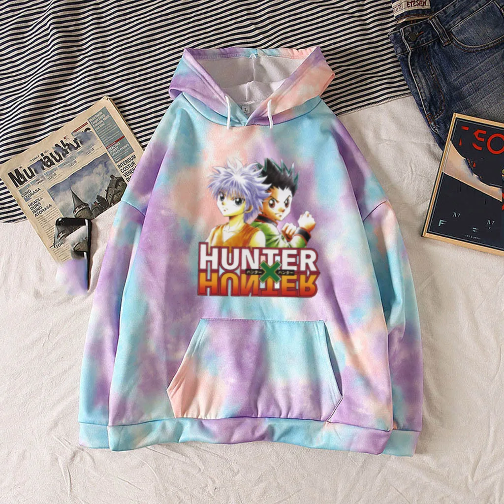 Anime Hoodie Hunter X Hunter Killua Pullovers Tops Long Sleeve Loose Hip Hop Tie-dye
Anime Hoodie Hunter X Hunter Killua Pullovers Tops Long Sleeve Loose Hip Hop Tie-dye